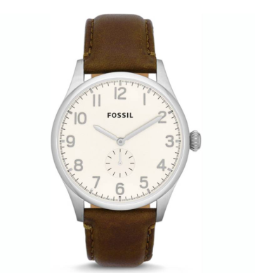 Watch strap Fossil FS4851 Leather Brown 22mm